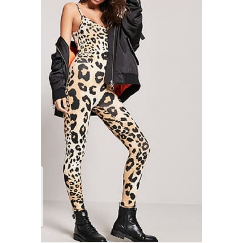 Leopard Print Jumpsuit